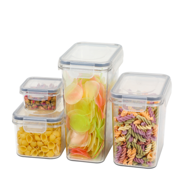 BPA-Free 34 Pcs Plastic Airtight Food Storage Containers with Lids, Labels, Marker & Spoon for Organizing Kitchen Pantry